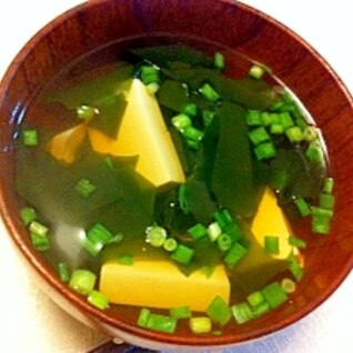 干し椎茸の戻し汁deお吸い物